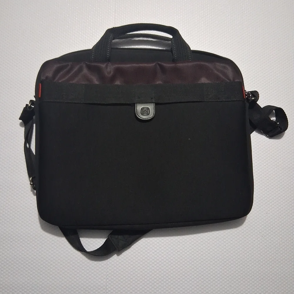 Swiss Tech Black and Brown Laptop Bag